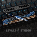 WOW Wind Sword Artisan Resin Keycaps for Mechanical Keyboard Personalized Keycaps